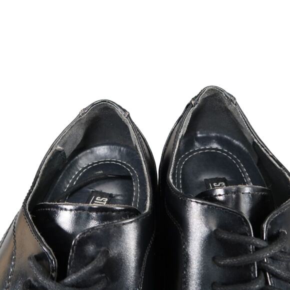 Stacy Adams Shoe Mens 8 Oxford Dress Formal Leather Square Toe Derby Calhoun Moc - Picture 15 of 15